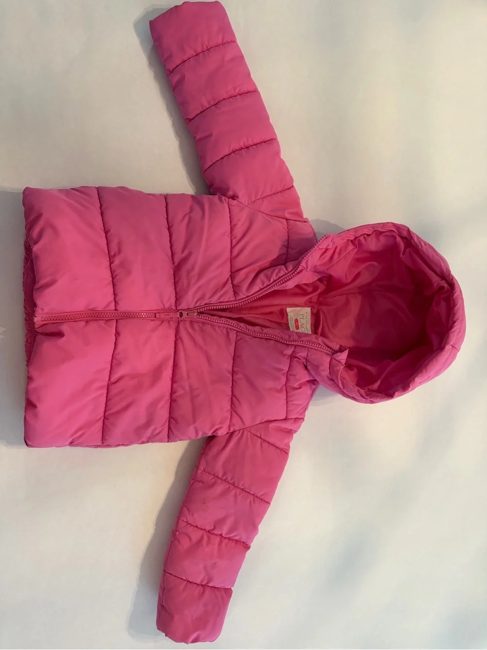 The Children's Place Hot Pink Hooded Puffer Jacket